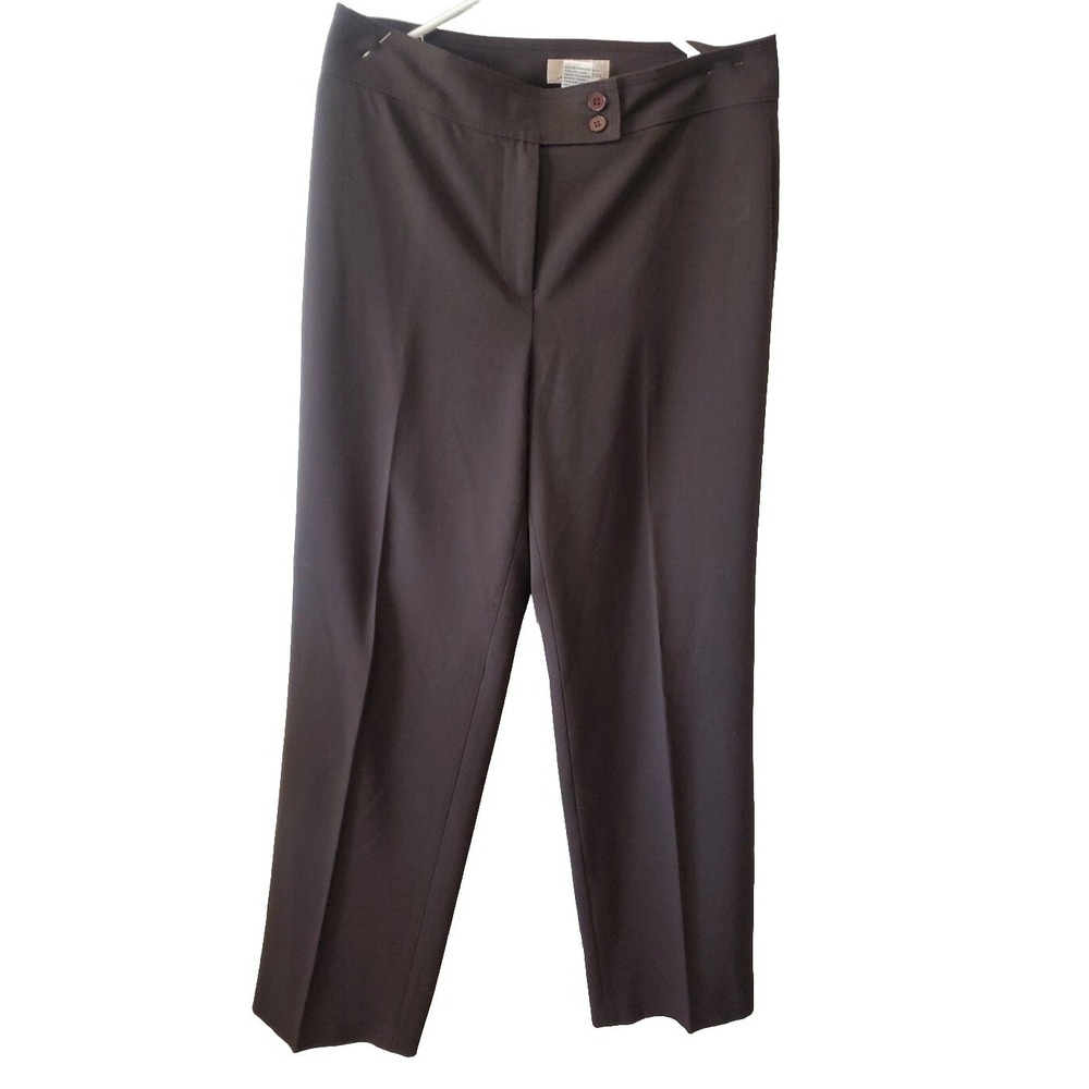 Womens Brown Dress Pants By Josephine Essentials‎ Size 8, 32W29.5L, Hi Rise